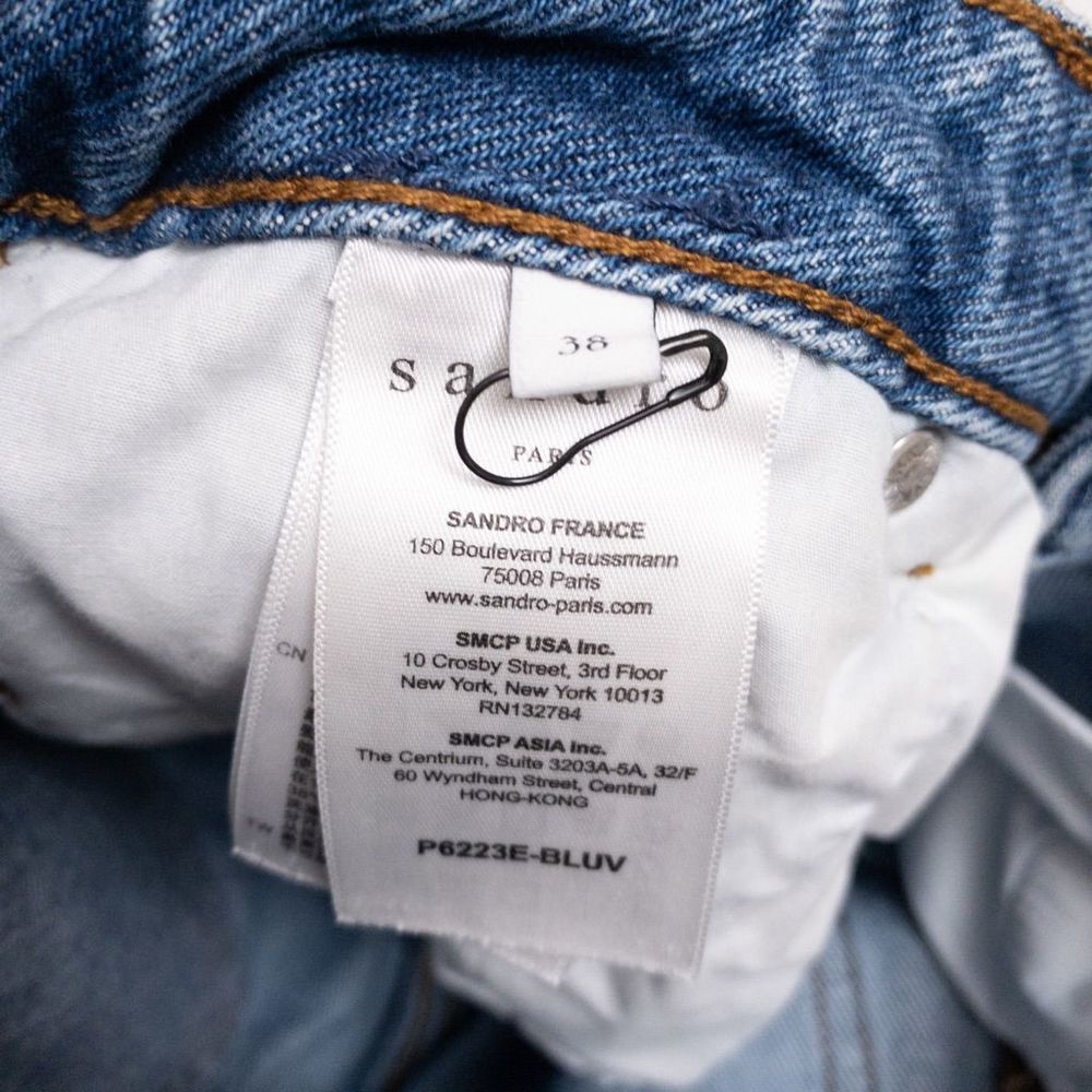 SANDRO Straight High Rise Jeans - Picture 9 of 9